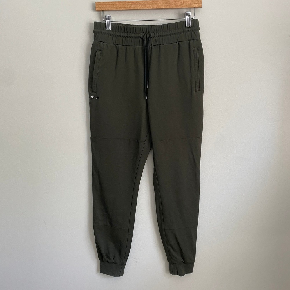 BYLT Elite+ Jogger Womens Small Olive Green Athletic Performance Pants Workout
